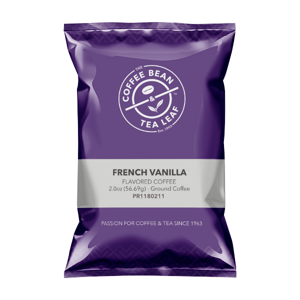Coffee Bean & Tea Leaf French Vanilla 2.0 oz Fraction Packs, PK18 PK 012310